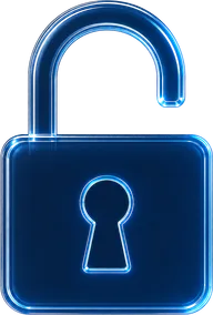 An open padlock